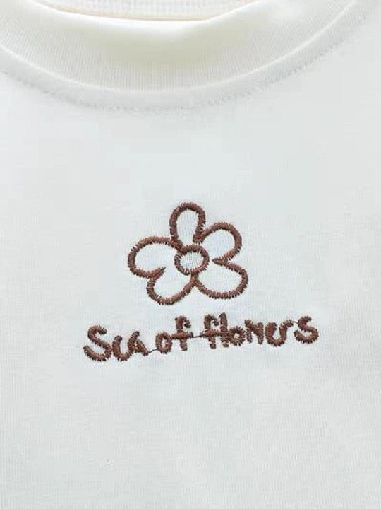 Girls Printed T-shirt with Trousers