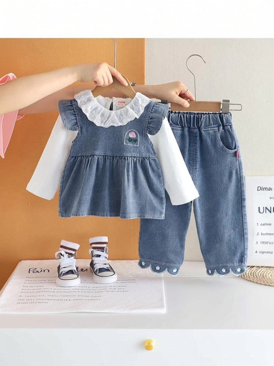 Girls T-shirt with Trousers