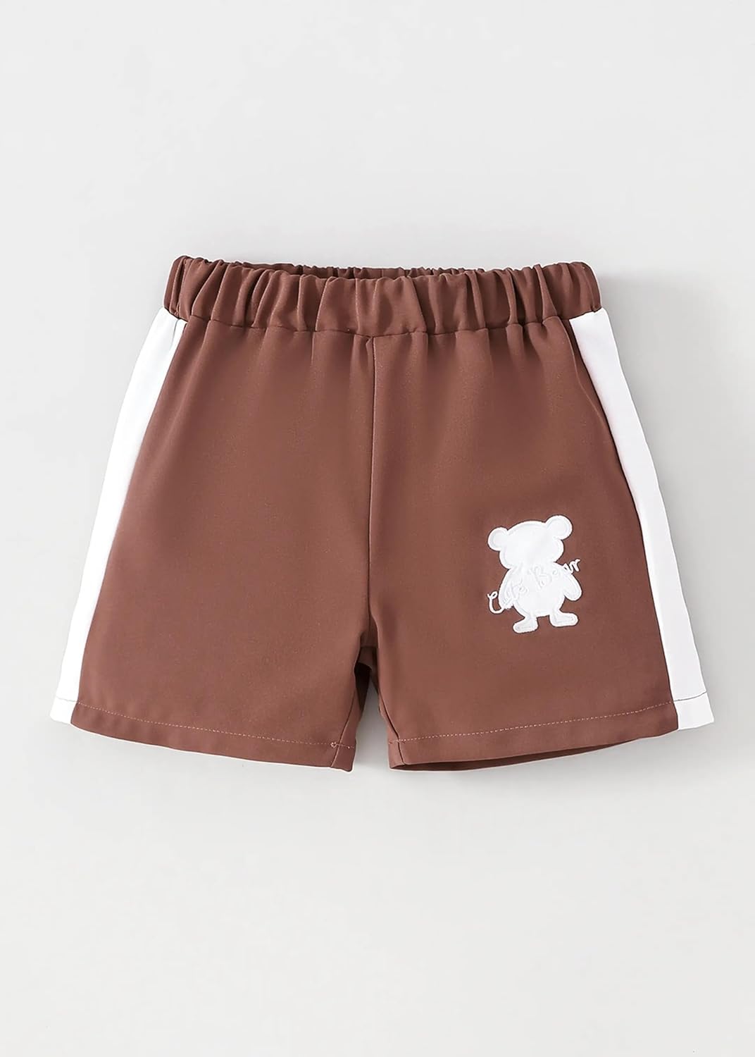 Boys Bear Print Shirt, Shorts & Bag Set