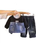 Boys Colourblocked Sweatshirt & Trousers Set